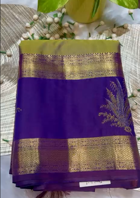RETTAPETTA SEMI SILK - DUAL TONE GREEN