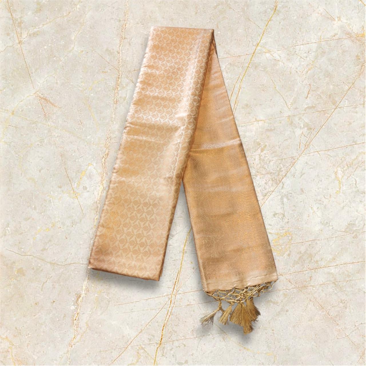 Cream Soft Silk Saree with Subtle Butta Weaves