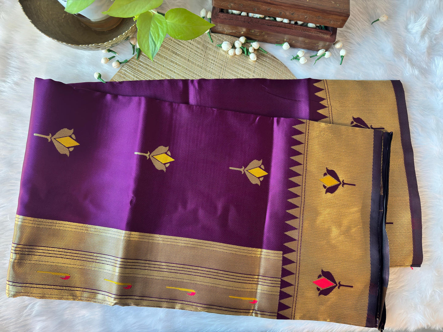 LOTUS PURPLE PAITHANI SAREE