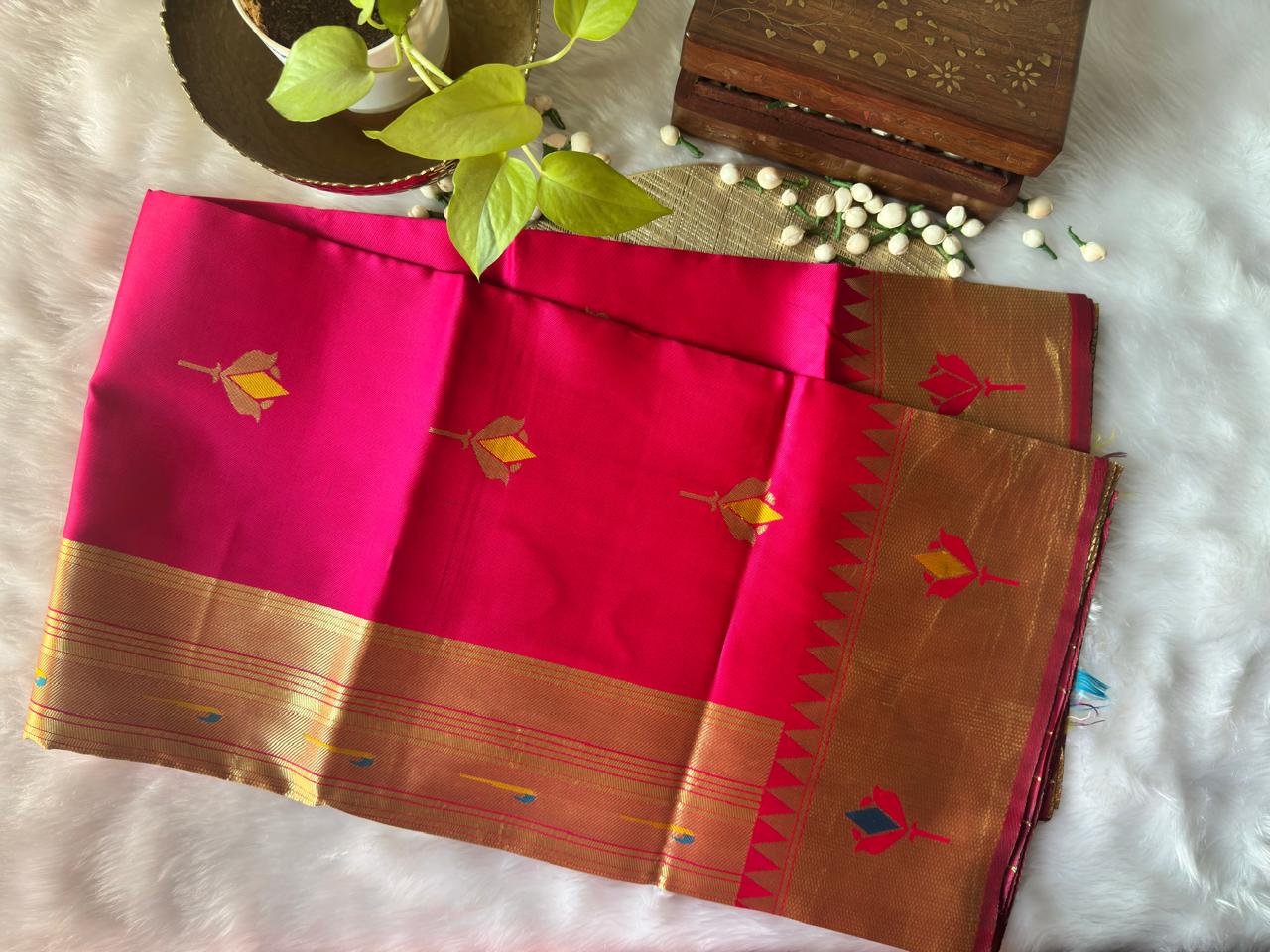 LOTUS PINK PAITHANI SAREE