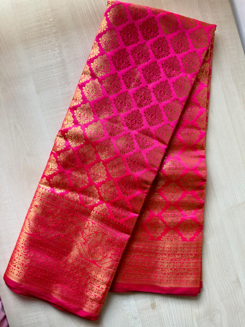 SEMI BANARAS SILK SAREE
