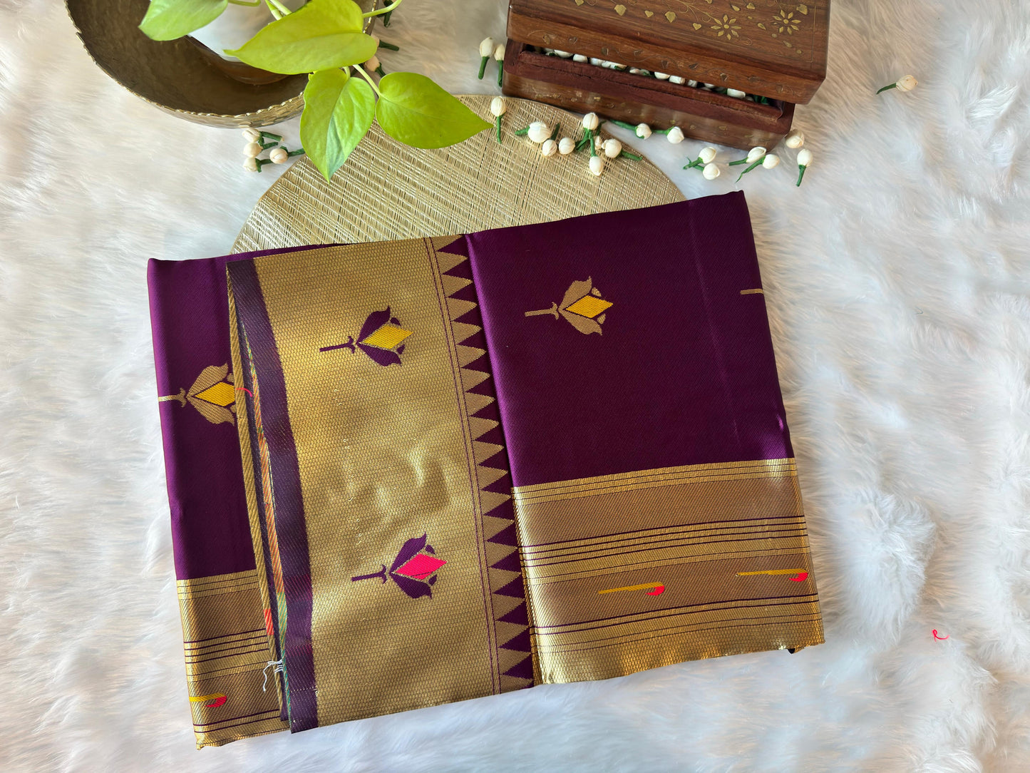 LOTUS PURPLE PAITHANI SAREE