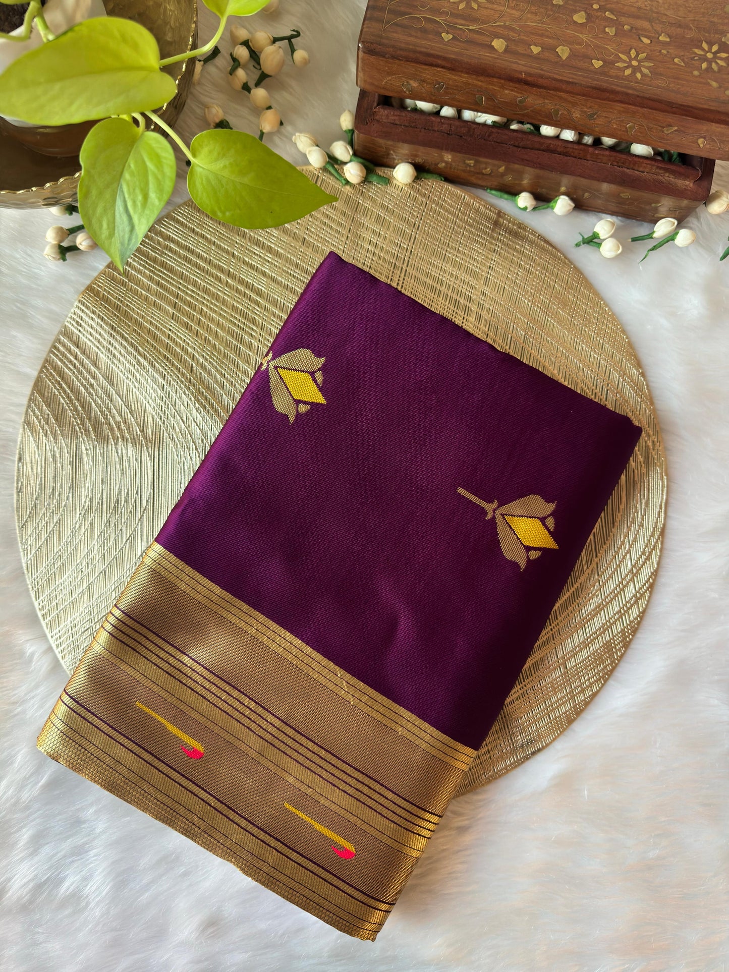 LOTUS PURPLE PAITHANI SAREE