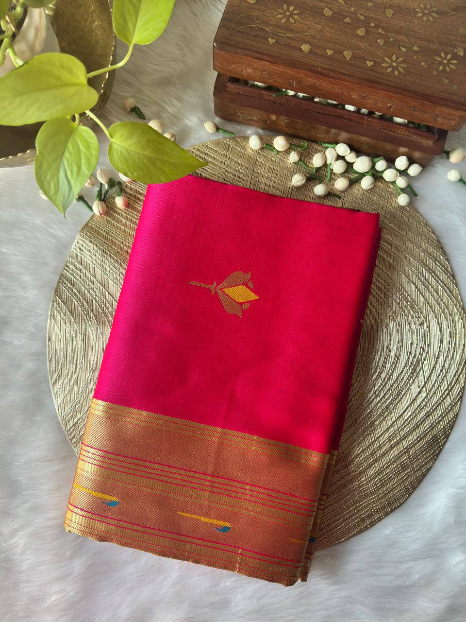 LOTUS PINK PAITHANI SAREE