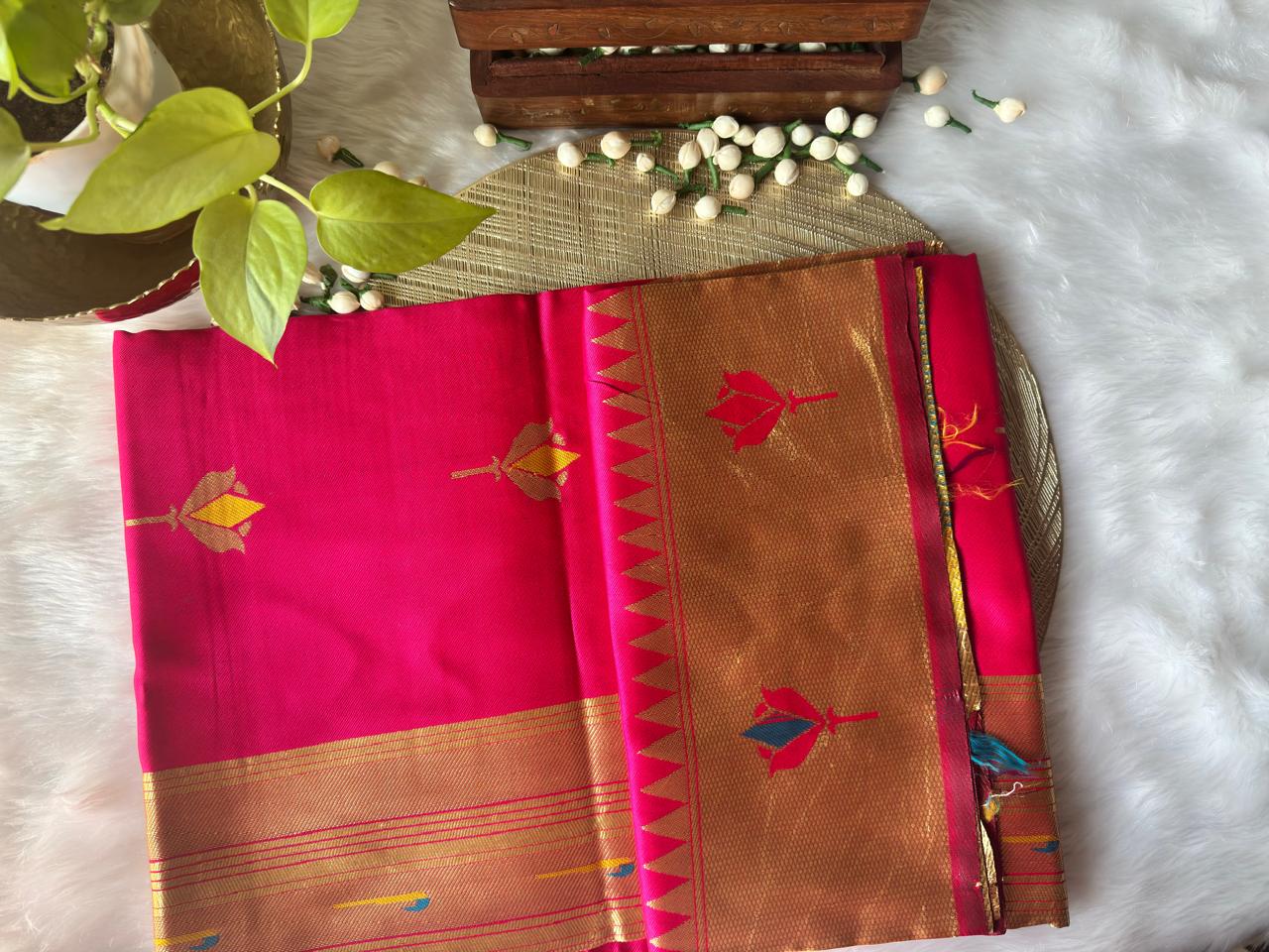LOTUS PINK PAITHANI SAREE