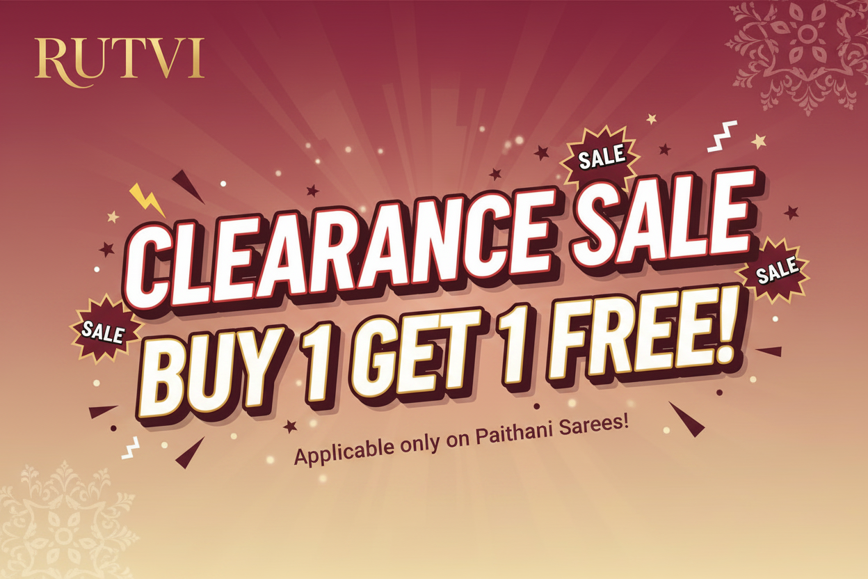 RUTVI Paithani Clearance Sale Banner